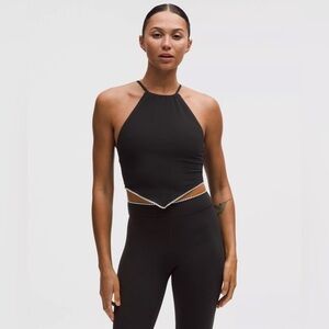 121 🆕🖤 Lululemon Stitch Trim Halter Tank SOTM - Black